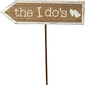 Primitives by Kathy Wedding Stake Sign The I Do's